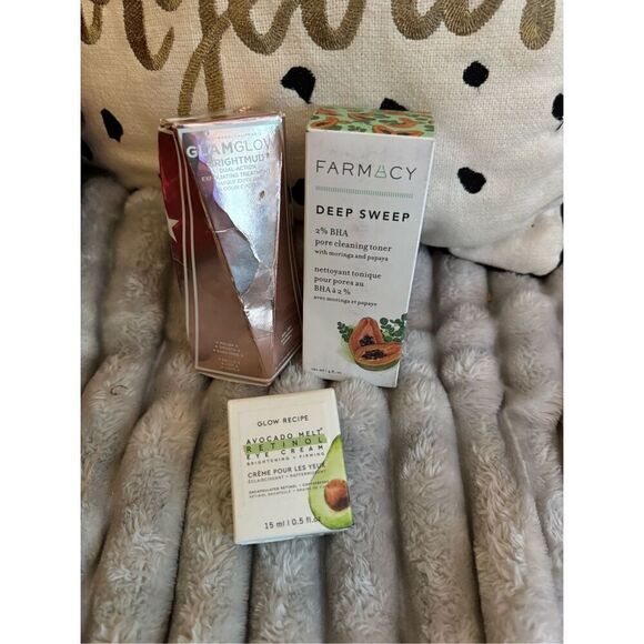 3x lot skin body personal care glow recipe glam glow farmacy - Picture 1 of 6